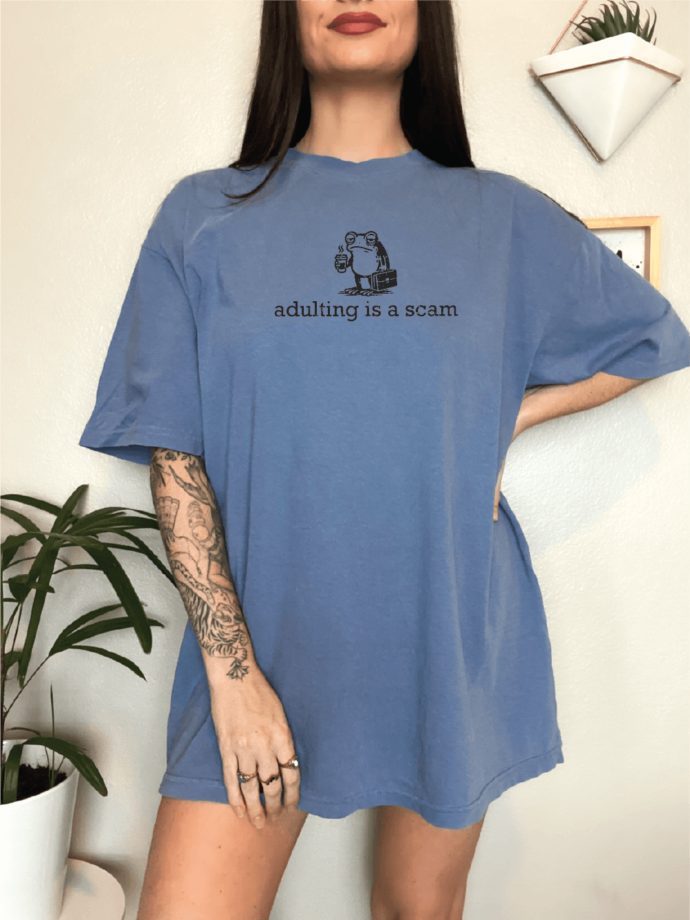 Adulting is a Scam Funny Tee