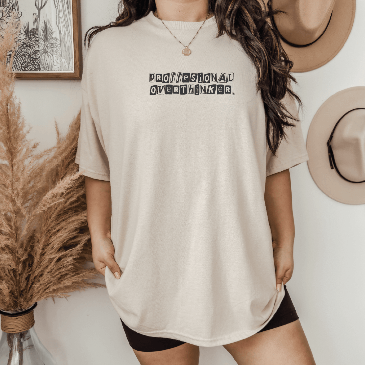 Professional Overthinker, Anxiety Apparel Screen Printed Unisex Shirt