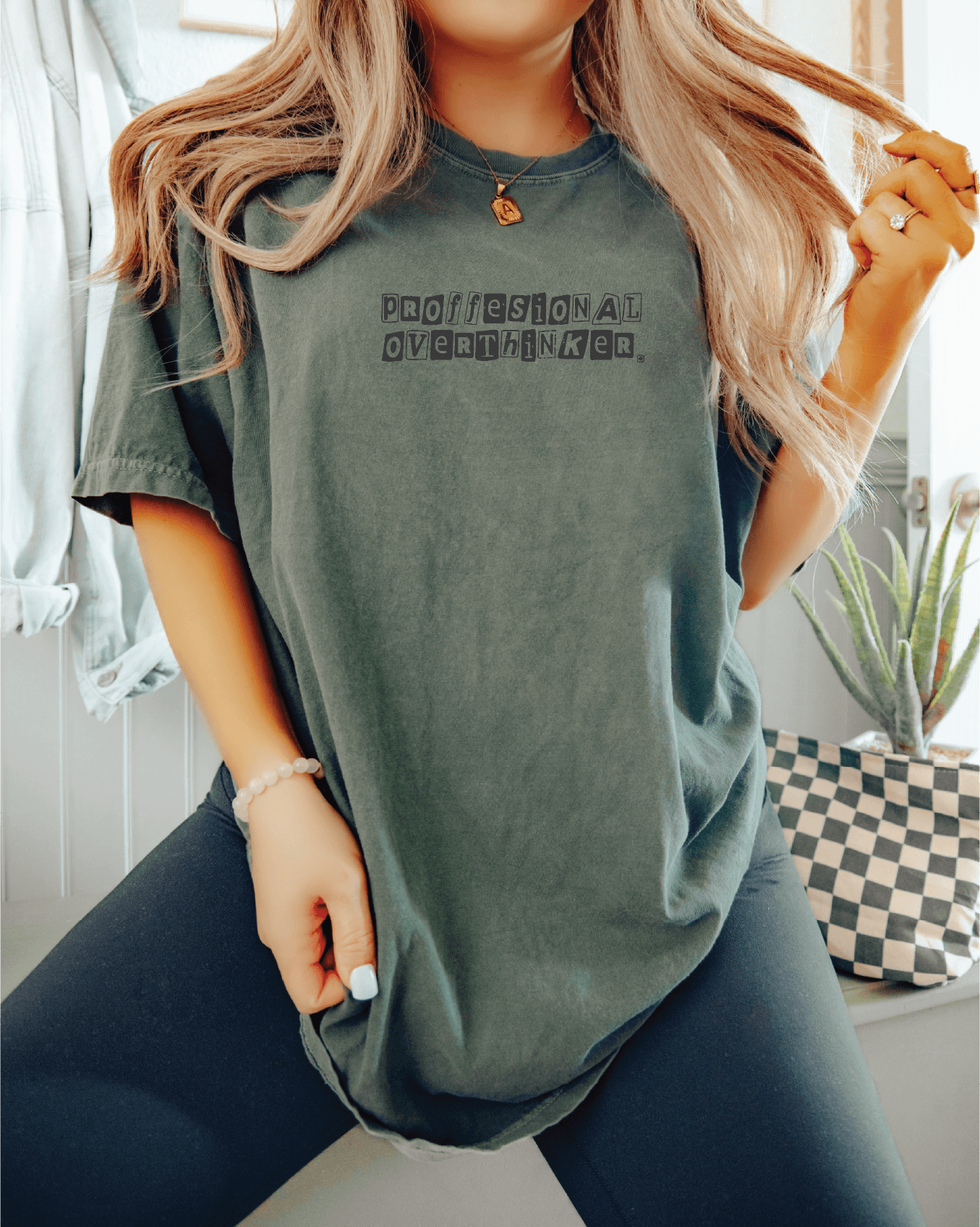 Professional Overthinker, Anxiety Apparel Screen Printed Unisex Shirt
