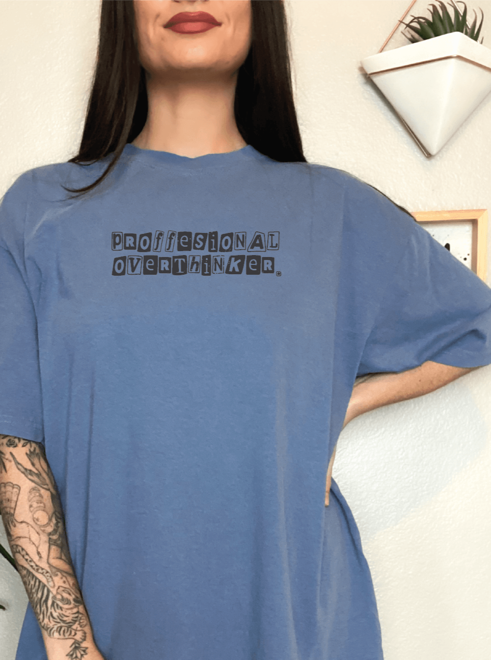 Professional Overthinker, Anxiety Apparel Screen Printed Unisex Shirt
