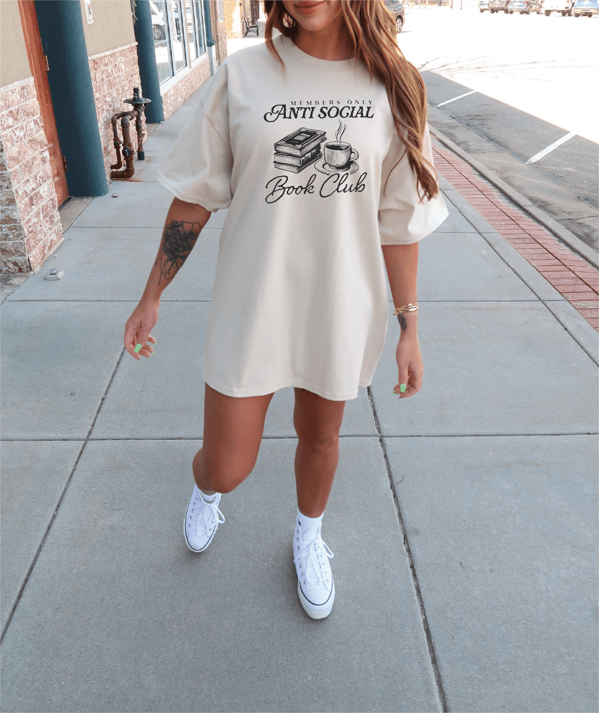 Antisocial Book Club - Bookish Tee - Bookworm Gift -  Screen Printed Unisex Shirt