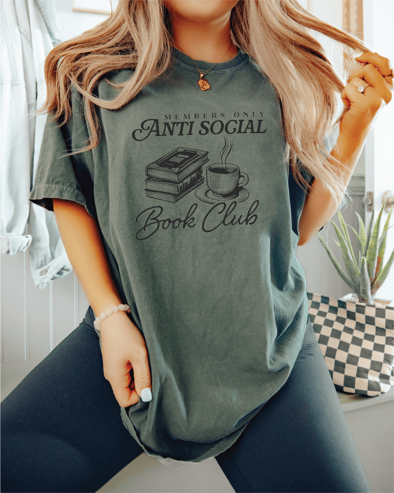 Antisocial Book Club - Bookish Tee - Bookworm Gift -  Screen Printed Unisex Shirt