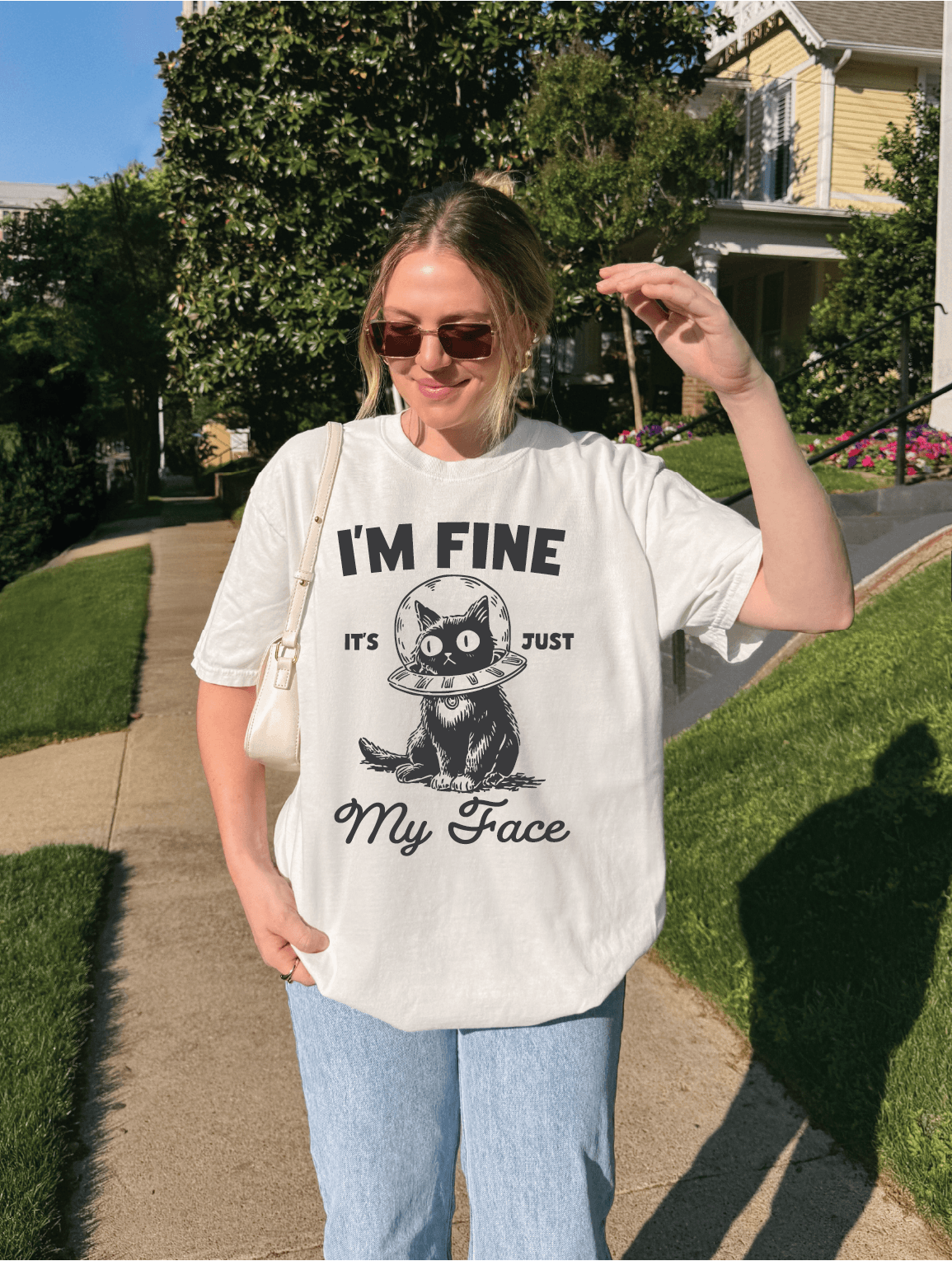 I'm Fine It's Just My Face Tee