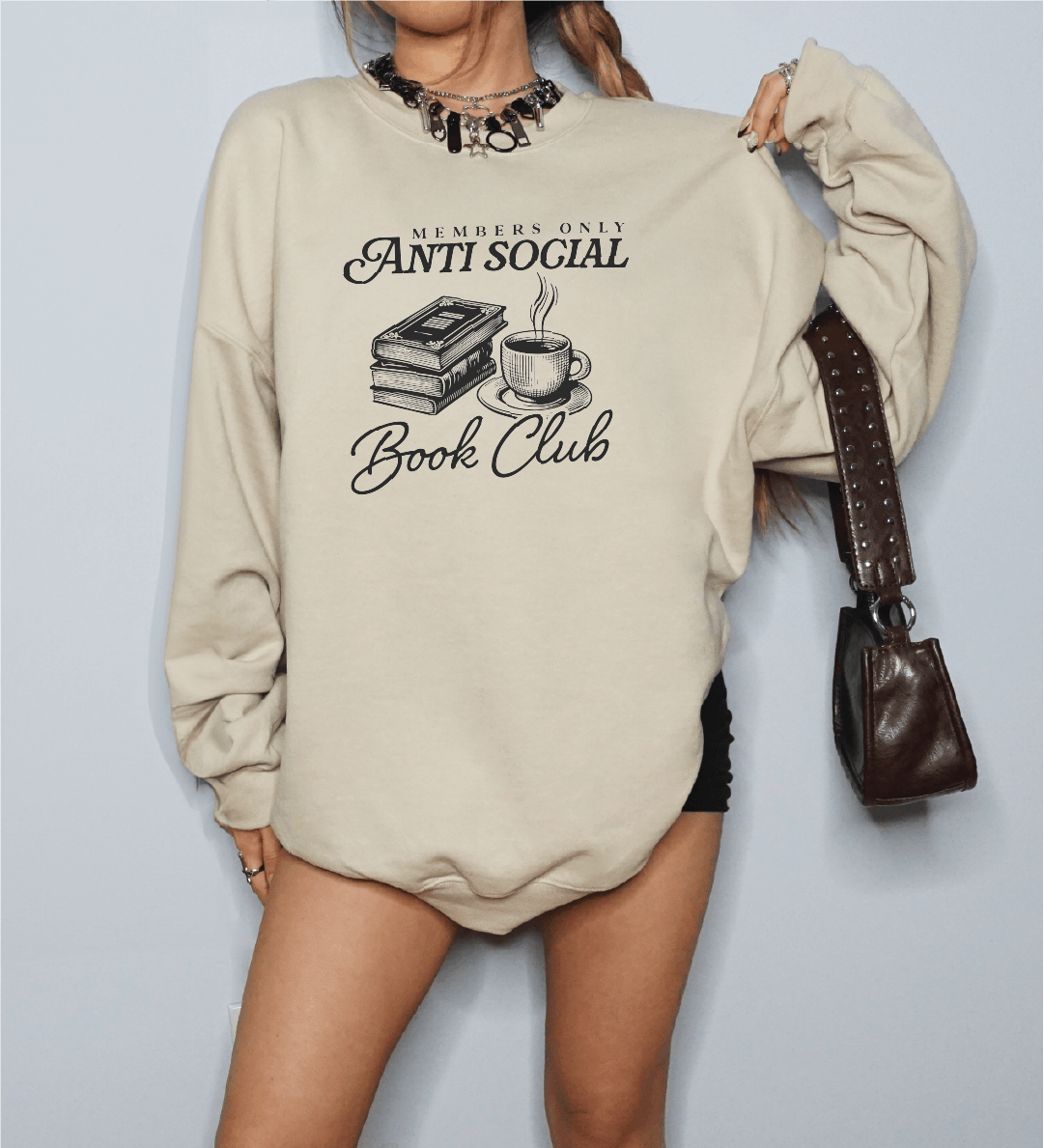 Antisocial Book Club - Bookish Tee - Bookworm Gift -  Screen Printed Unisex Shirt