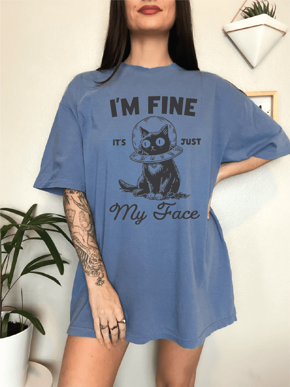 I'm Fine It's Just My Face Tee