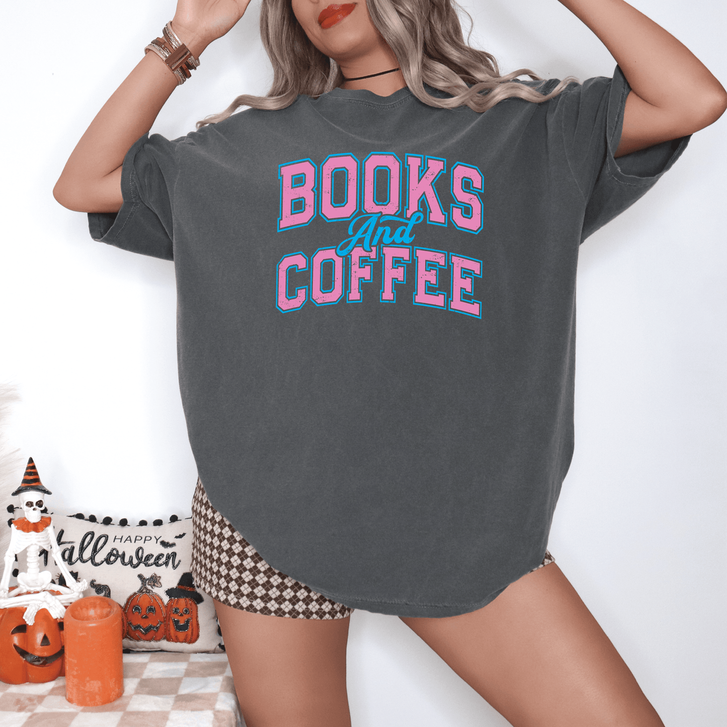 Books and Coffee Unisex Tee
