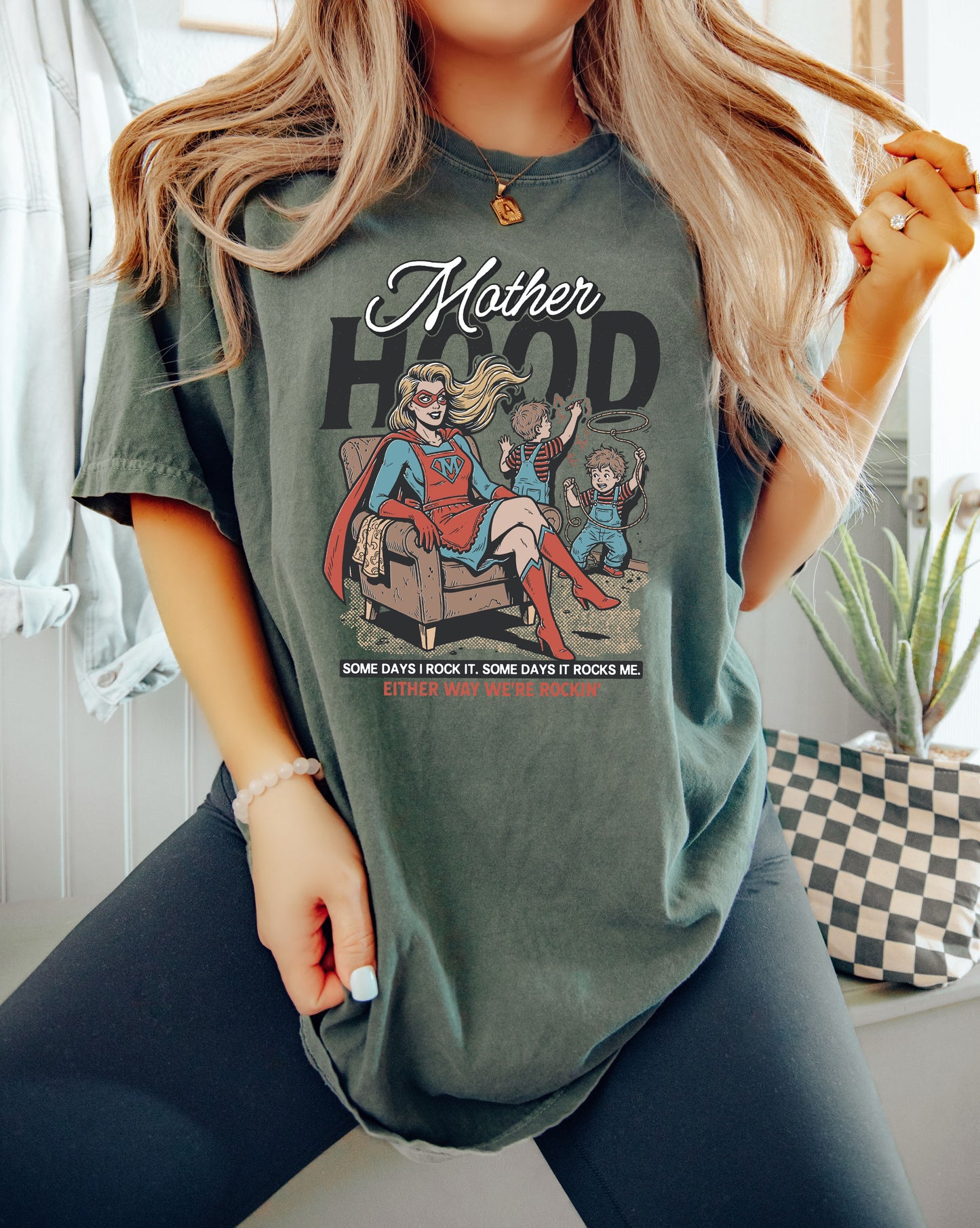 Motherhood Superhero Tee